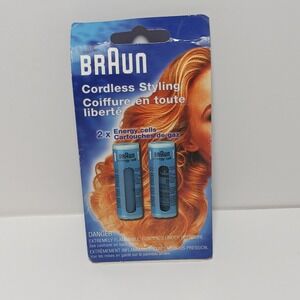 Braun‎ Cordless Iron Styling  2-Count Energy Cells, Refills, Type 4542  NIB